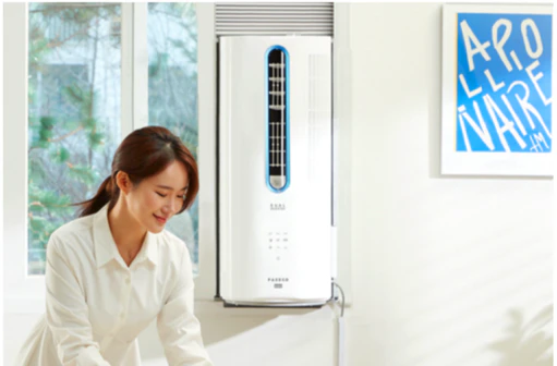 파세코 듀얼 인버터 미니 창문형 에어컨 설치 모습