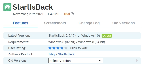 StartIsBack