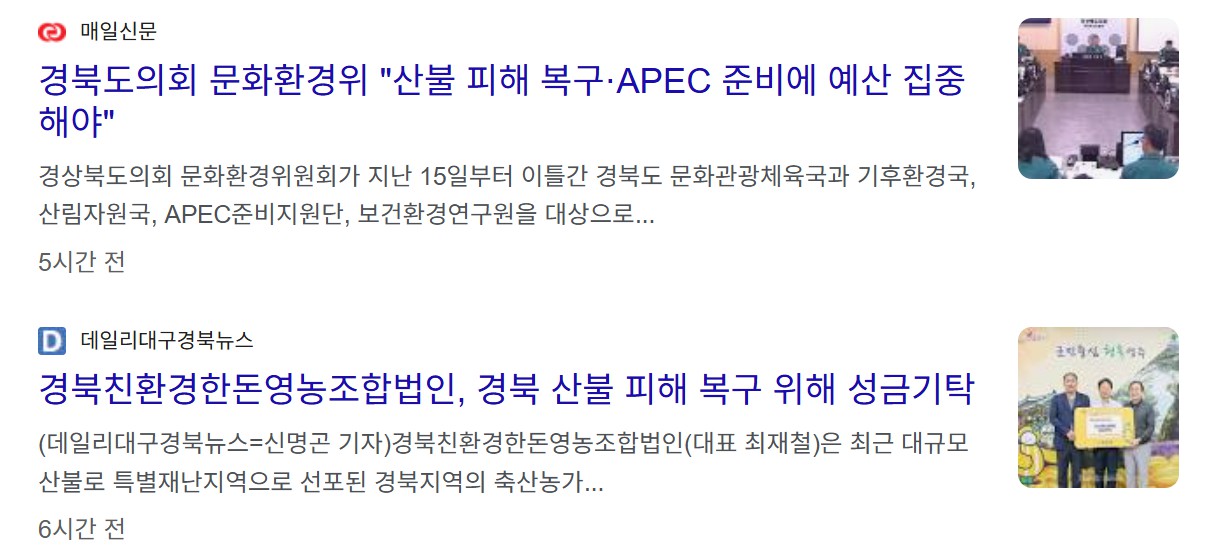 재난지역 후원