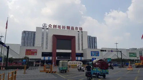 중국-저장성-자싱시-홍허현-쫑촹-니트-도매-시장