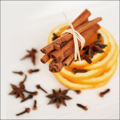 계피, 정향, 오렌지