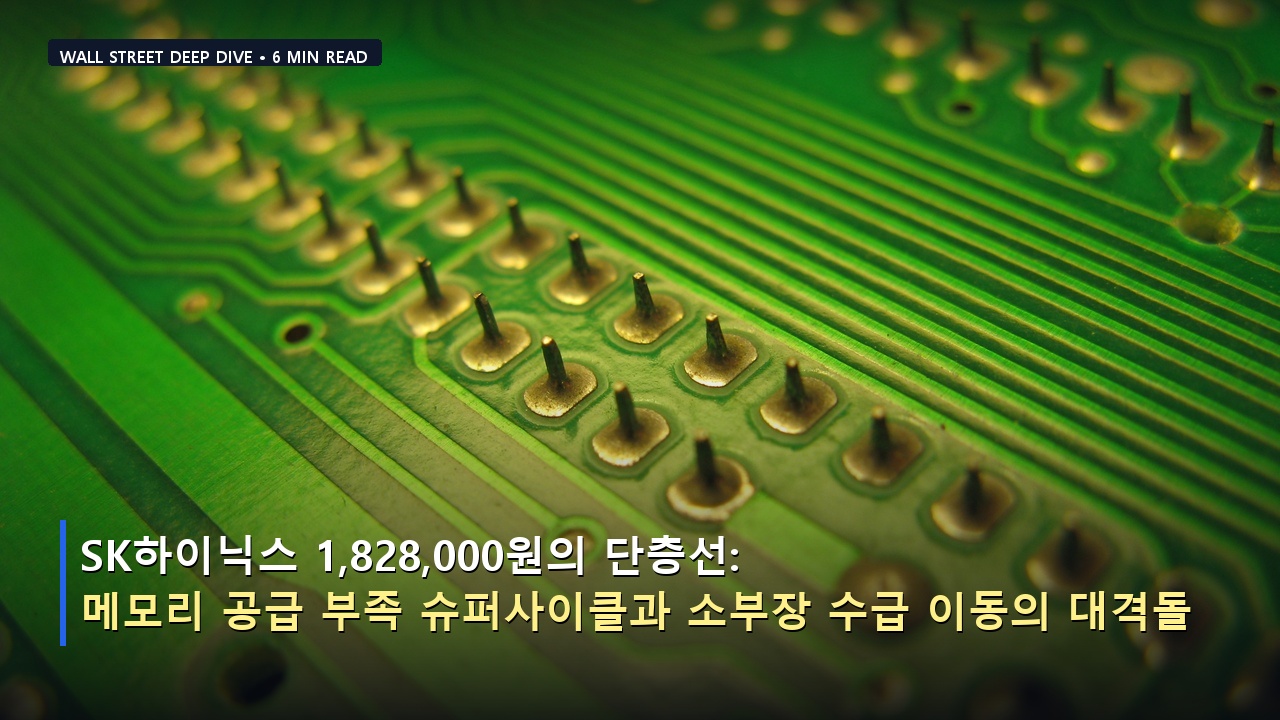 SK하이닉스 1,828,000원의 단층선: 메모리 공급 부족 슈퍼사이클과 소부장 수급 이동의 대격돌