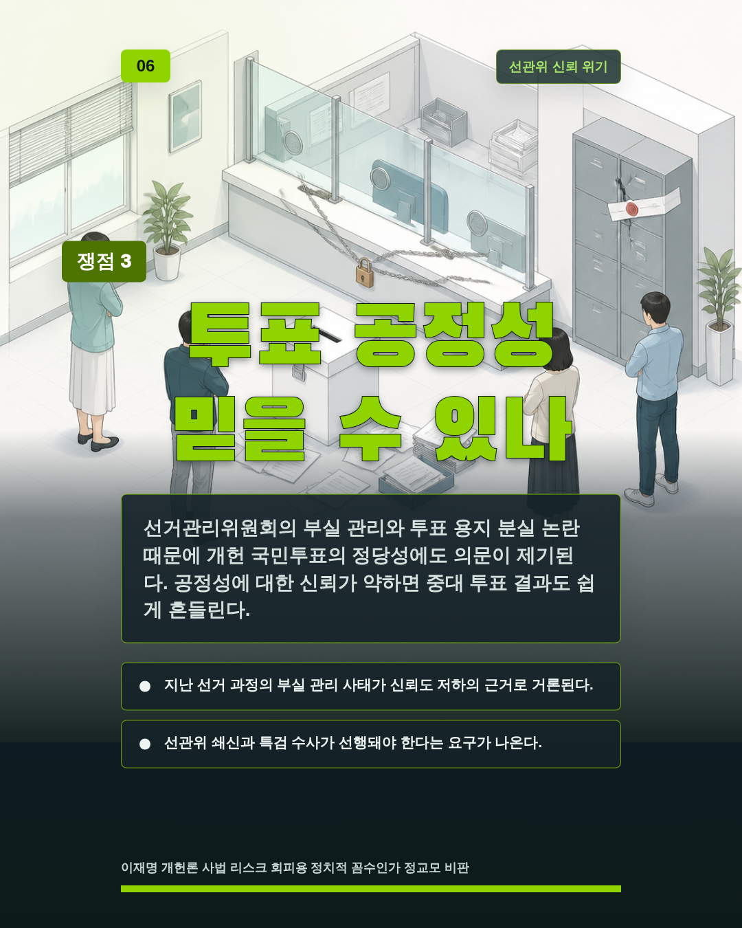 투표 공정성 믿을 수 있나
