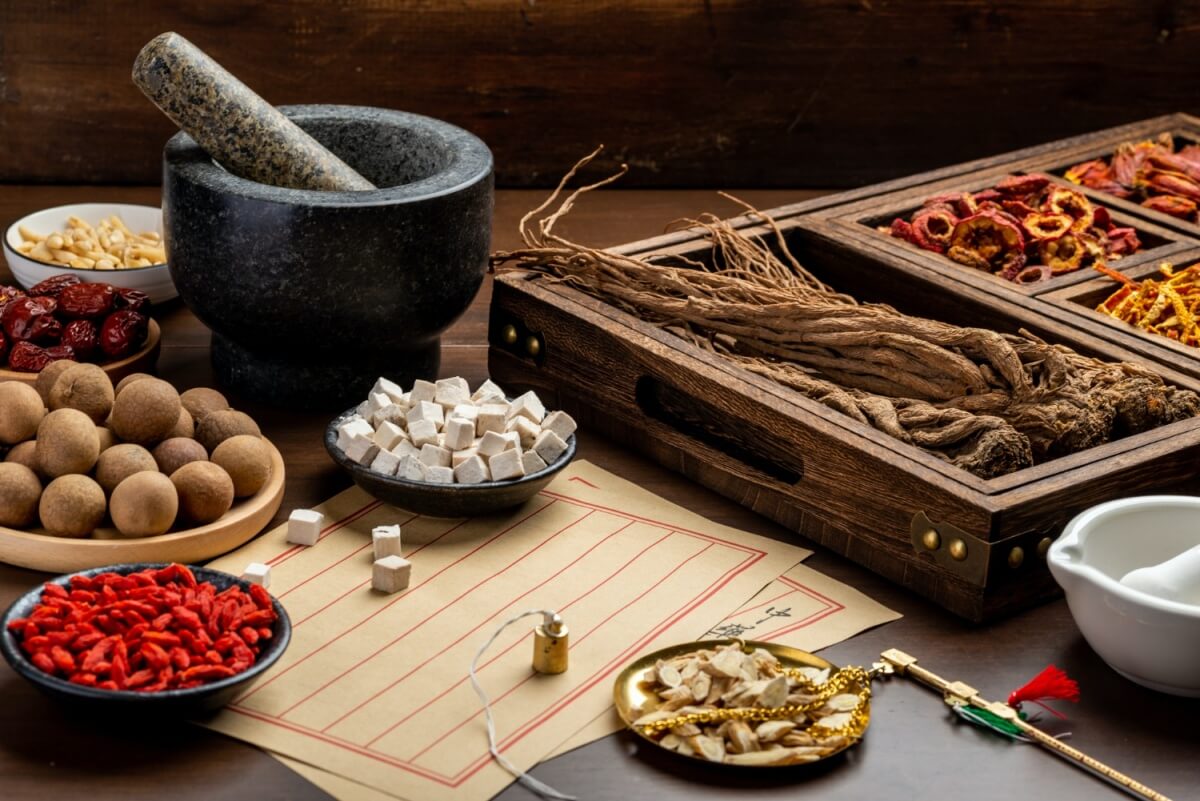 방풍통성산에-사용되는-다양한-한약재