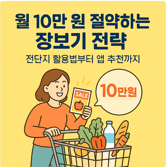 월 10만 원 절약하는 장보기 전략 – 전단지 활용법부터 앱 추천까지