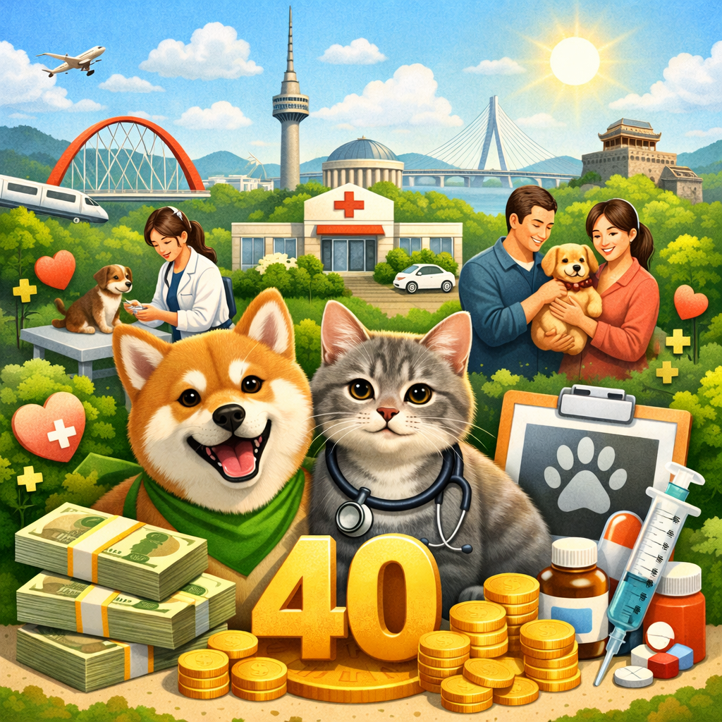 2026 반려동물 지원금 총정리|대전·대구·인천·경기도 신청방법·자격조건 한눈에 보기 (의료비 최대 40만원) 관련 사진