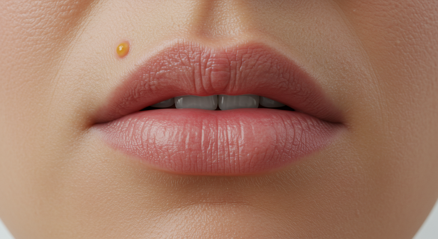 입술 뾰루지&amp;#44; 구순포진&amp;#44; 입술 감염