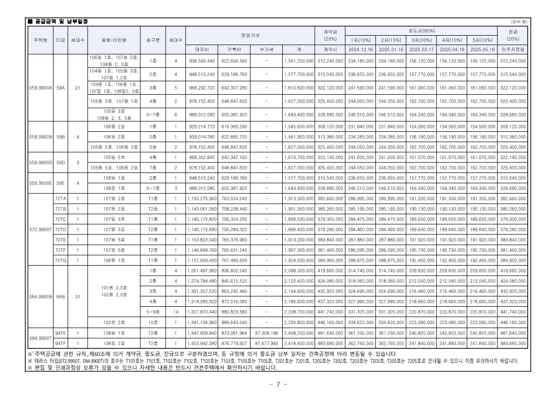 디에이치 대치 에델루이 모집공고문