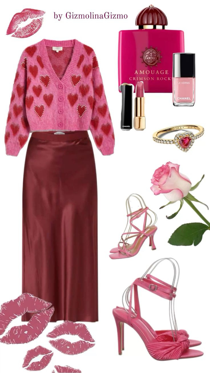 귀여운 레드 하트 프린팅 후드티 사러가기