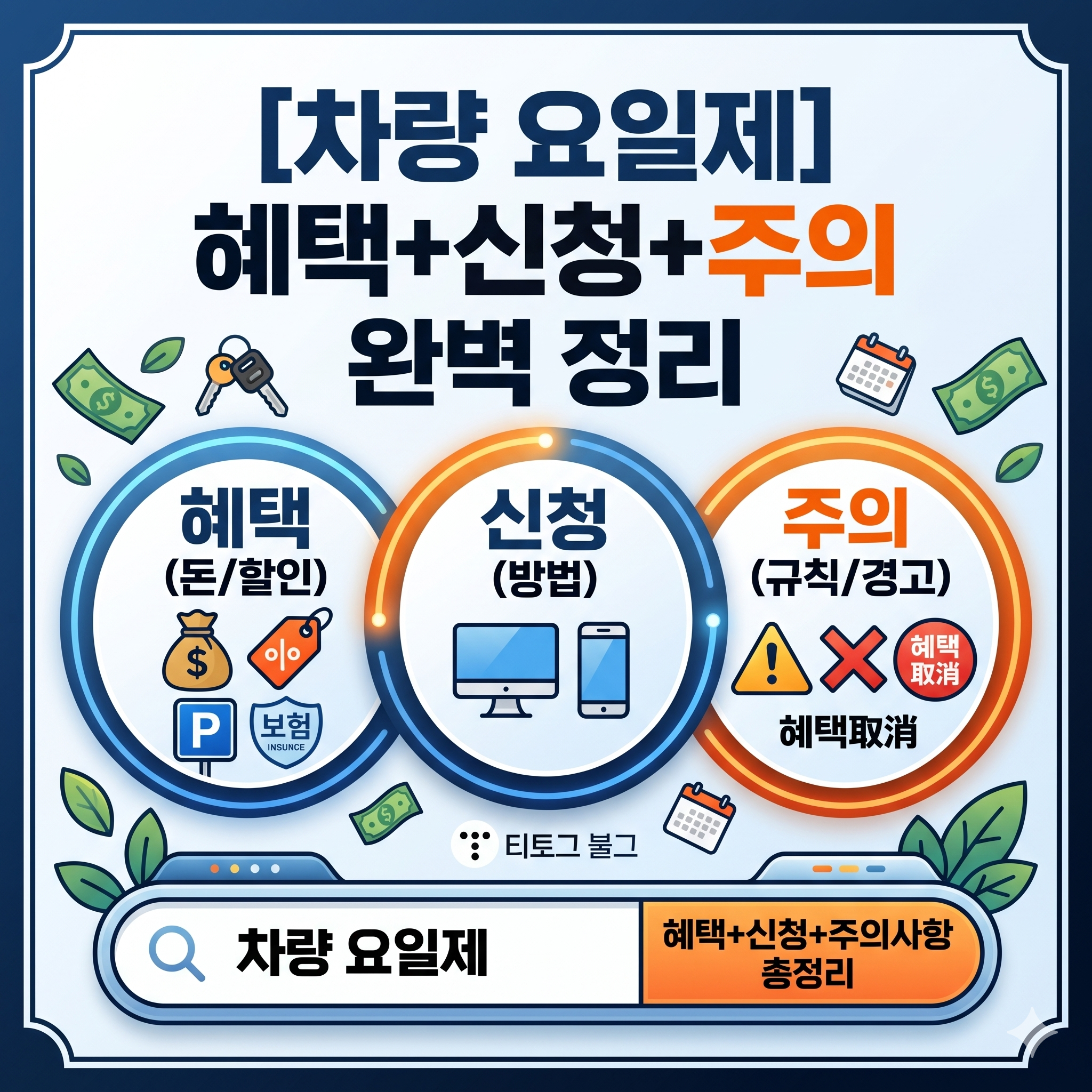 차량 요일제 혜택과 신청 방법 및 위반 시 주의사항 완벽 정리