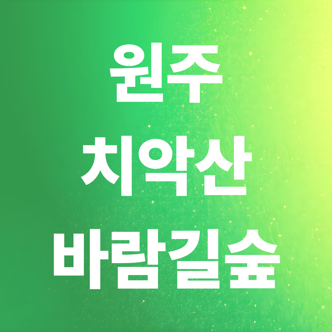 치악산 바람길숲 개장