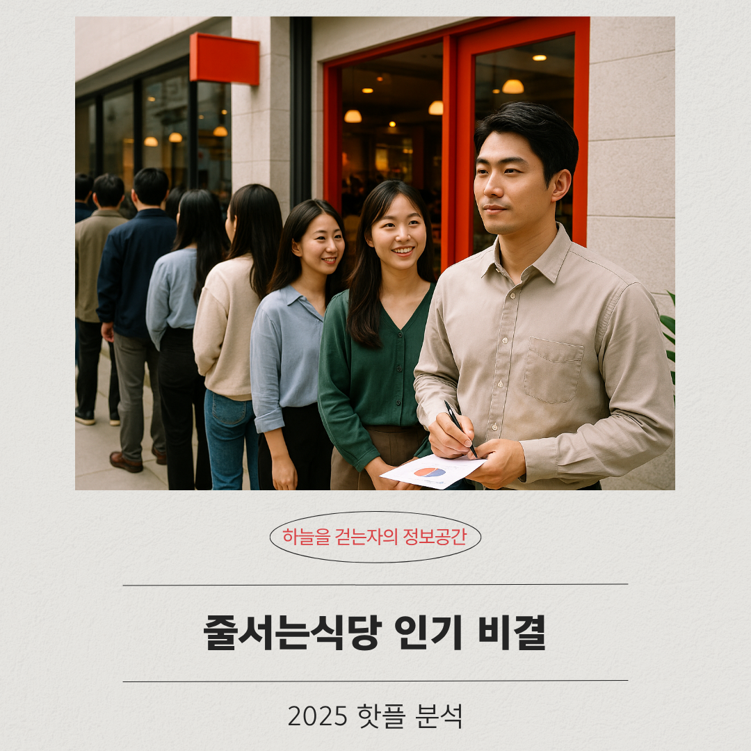 줄서는식당 인기 비결, 2025 핫플 분석
