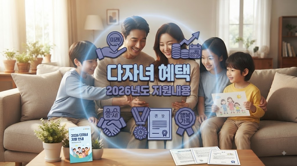 자녀를 여러명 키우는 가정의 모습