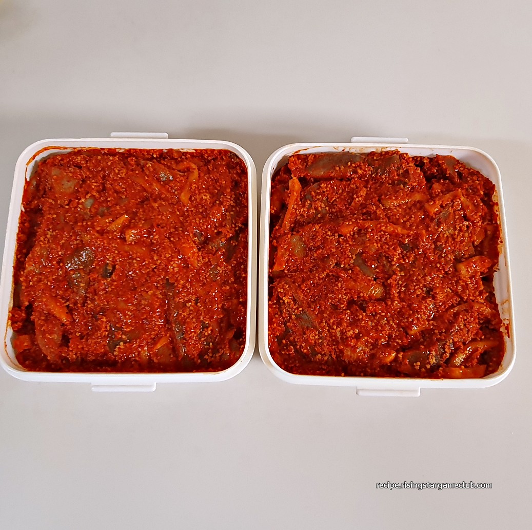 가자미식해 완성 사진