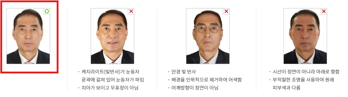 여권 사진 규칙