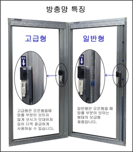 현관 방범 방충망