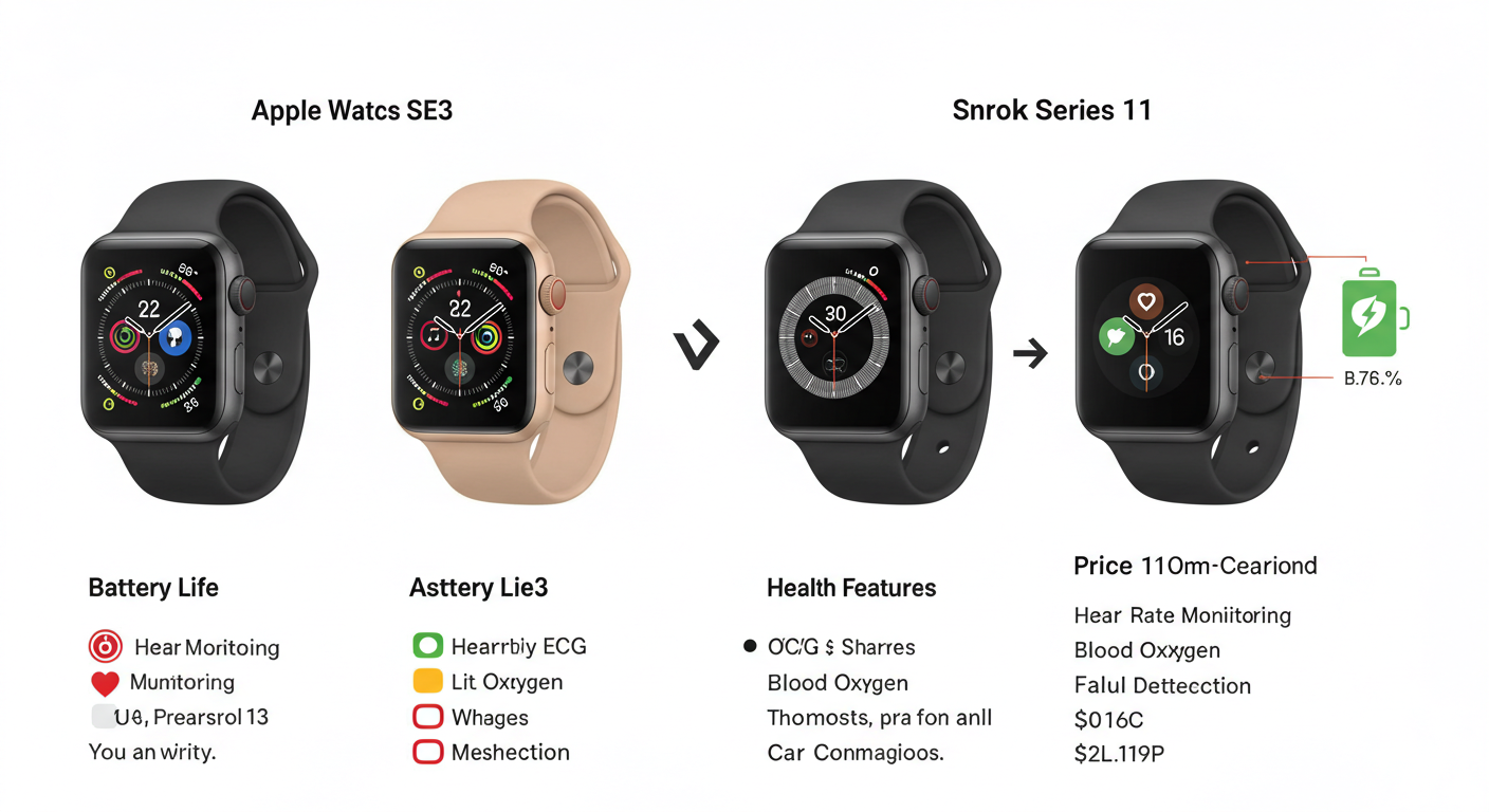 "애플워치 SE3 vs 울트라3 vs 11, 전문가의 최종 선택은?"