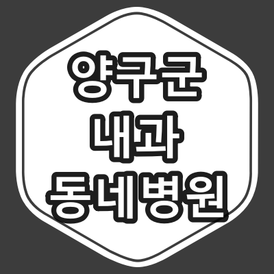 양구군 내과 전문의 진료 동네 병원