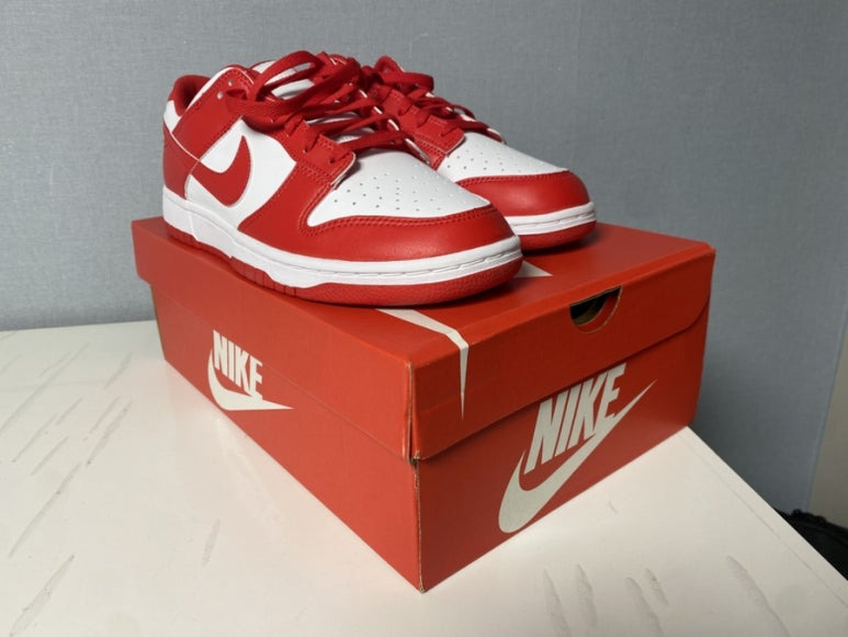 나이키 덩크 로우 레트로 화이트 유니버시티 레드 2025 Nike Dunk Low Retro White University Red 2025