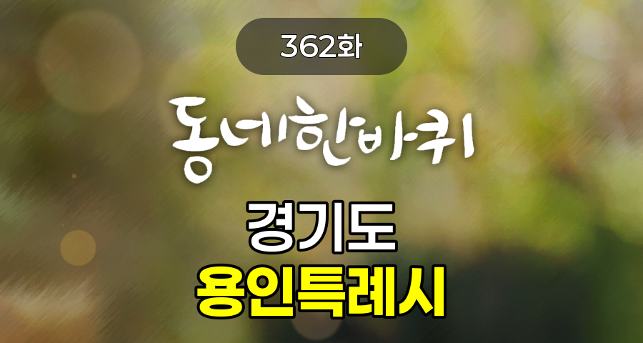 KBS 동네한바퀴 경기도 용인특례시 362화 2026년 3월 21일 맛집 식당 업체 촬영장소 촬영지 정보, 전통을 무대로 꿈은 현재진행형으로 민속촌 속 청춘 배우들, 추억과 인생이 담긴 타임머신 클래식카, 학생들의 큰손엄마가 차려내는 학식뷔페, 화가 장욱진의 딸들이 지키는 아버지의 집, 아버지가 개조한 구옥카페 메뉴는 화끈한 엄마 손맛 닭발, 하루 방문객 1500명 짜릿한 보물찾기 만물경매장, 봄 내음 물씬 추억까지 저장되는 산나물소갈비찜, 구갈상하 레스피아