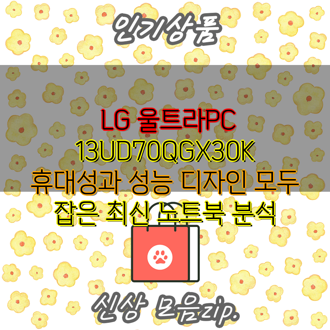  LG 울트라PC 13UD70QGX30K  휴대성과 성