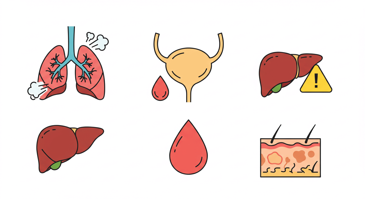 3. 호흡기·비뇨기·기타 암: 폐암, 방광암, 간암 등
