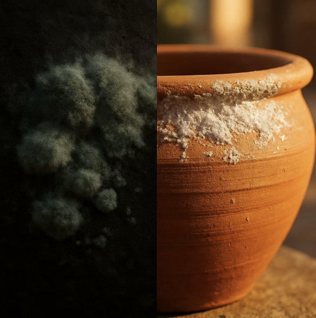 하얀 가루의 정체, 곰팡이와는 달라요