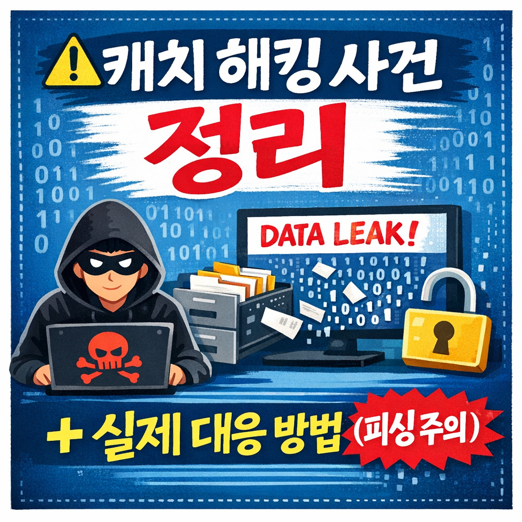 캐치 해킹 사건 정리 + 실제 대응 방법 (피싱 주의)