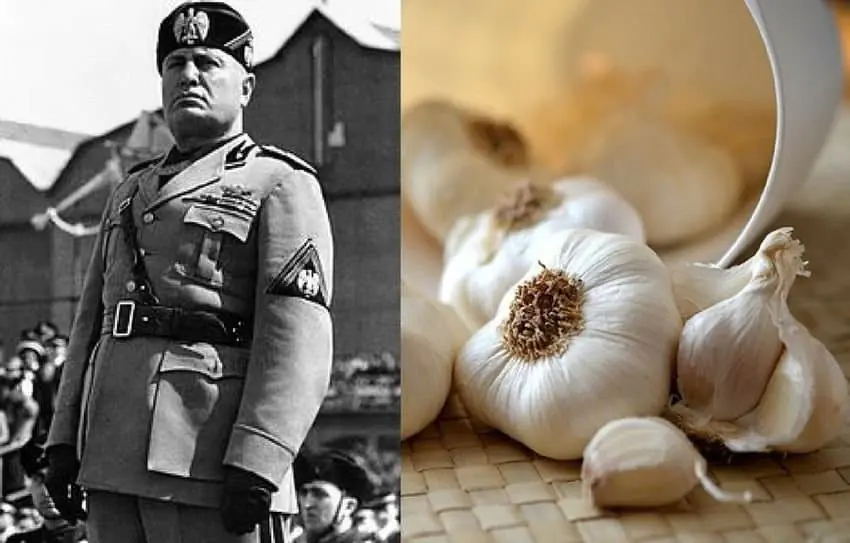 베니토 무솔리니가 좋아하는 음식인 마늘
