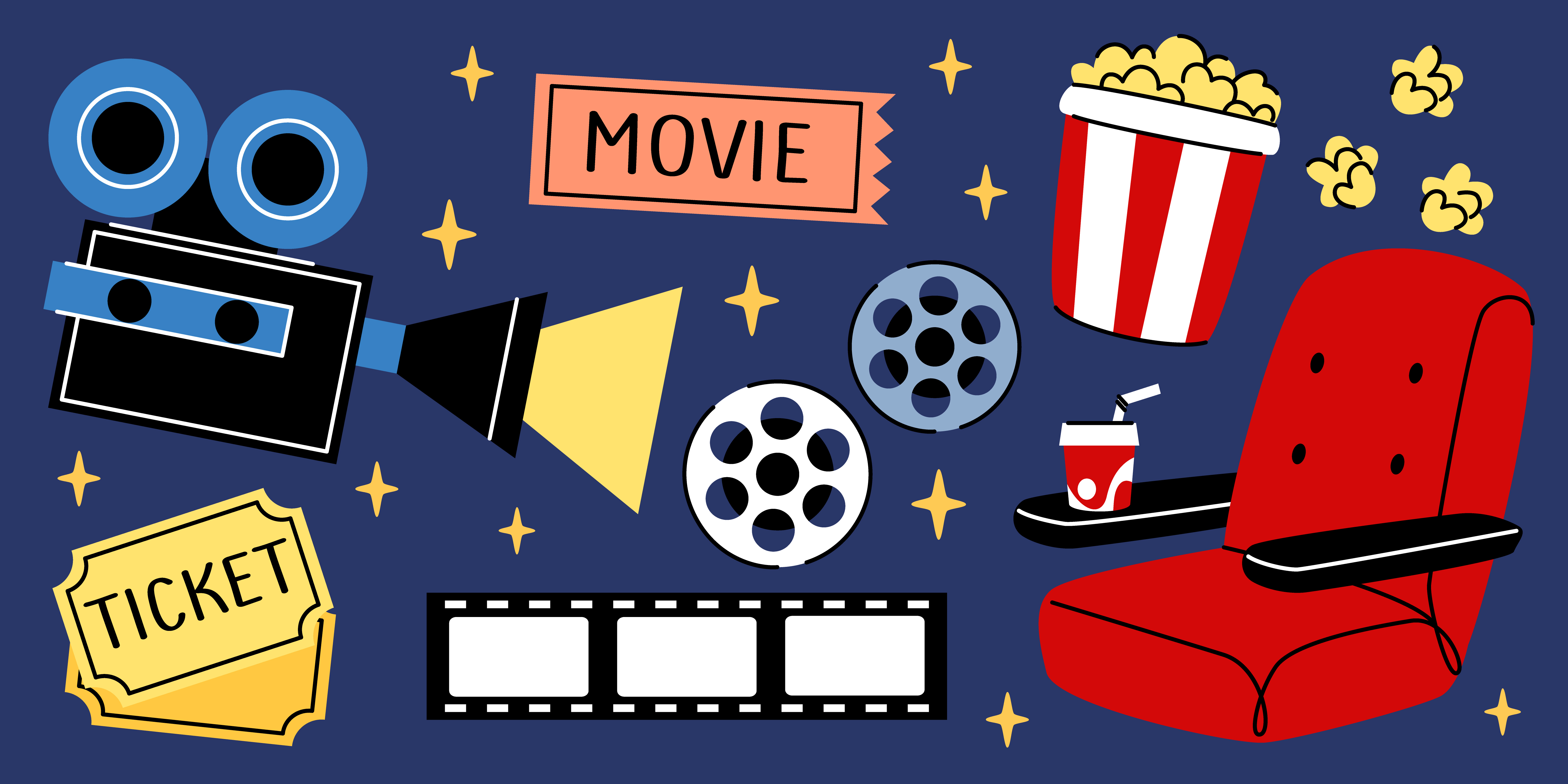 영화 관련 이모티콘 이미지