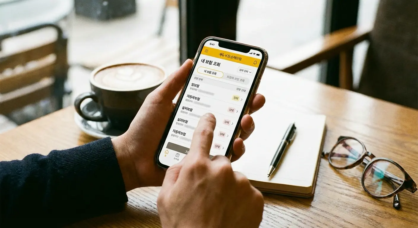 숨은 보험금 조회 화면