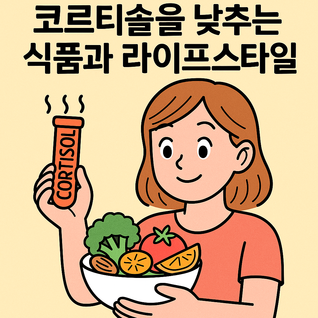 코르티솔을 낮추는 식품과 라이프스타일 관련사진