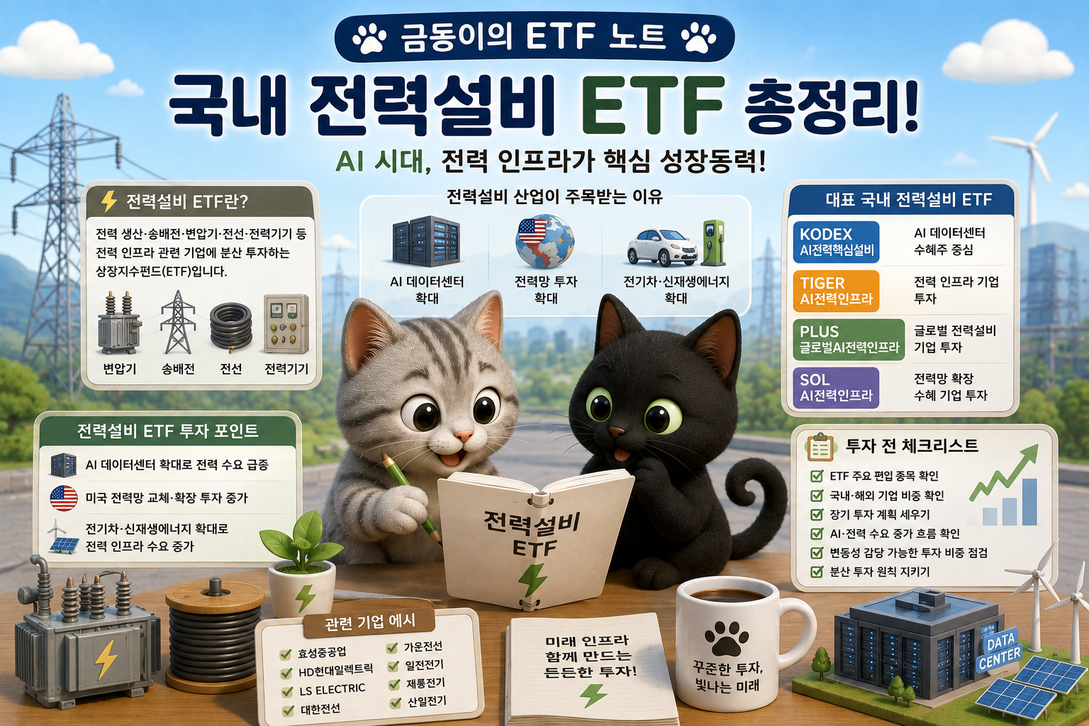 국내 주식 ETF 전력설비 관련 내용