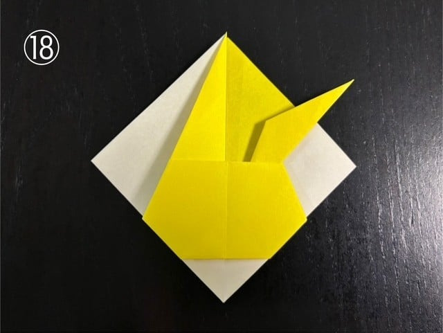 18. 마지막으로, 16~18의 과정을 반대쪽에서도 똑같이 해주면 완성이다.