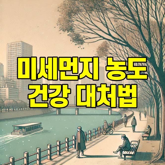 미세먼지 농도 대처법
