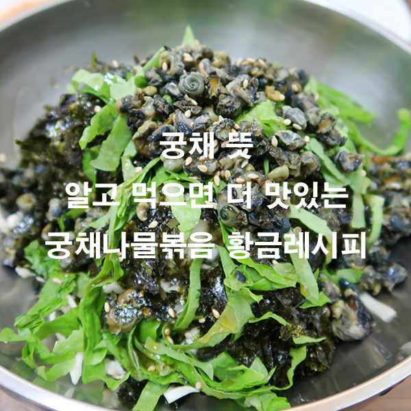 궁채 뜻 알고 먹으면 더 맛있는 궁채나물볶음 황금레시피
