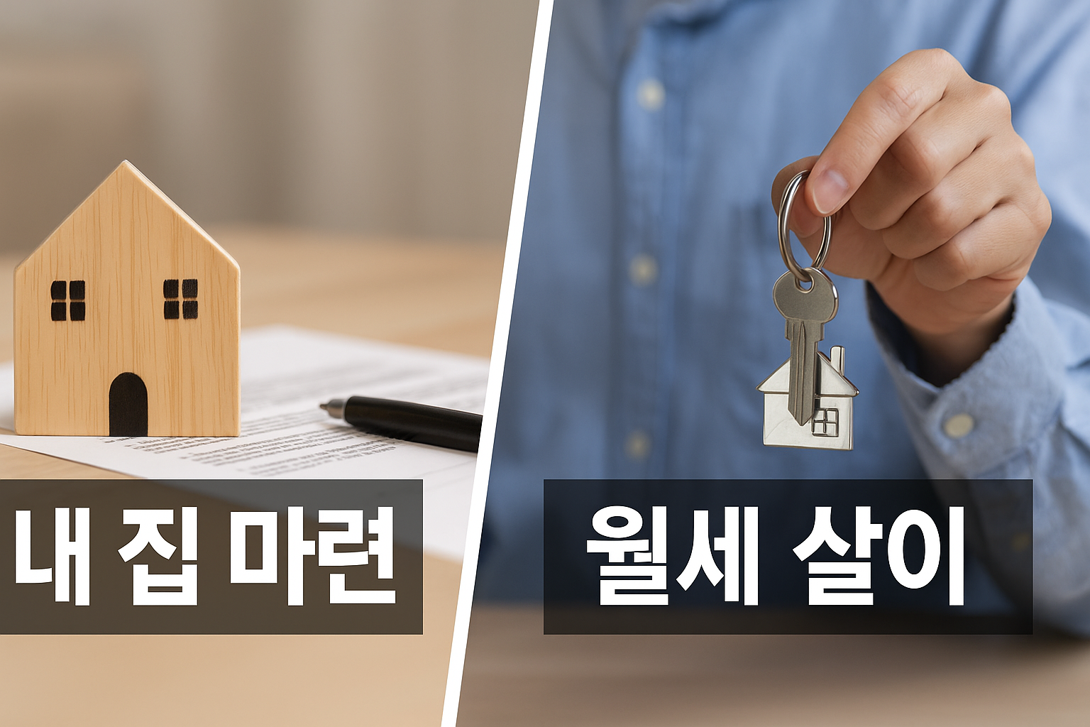 내 집 마련 vs 월세 살이