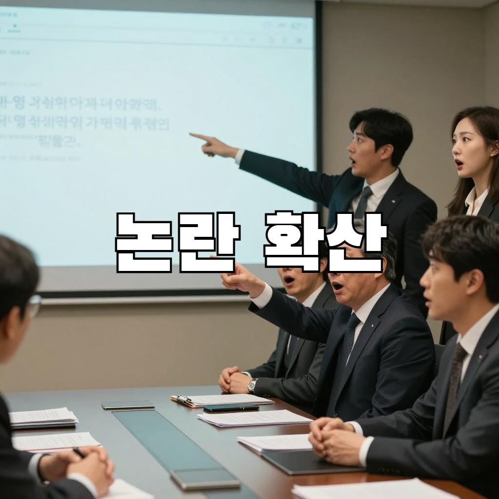 논란 확산