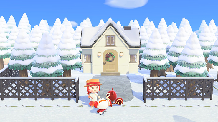 모동숲 해피홈 레베카 - 시크하고 안정감 있는 생활