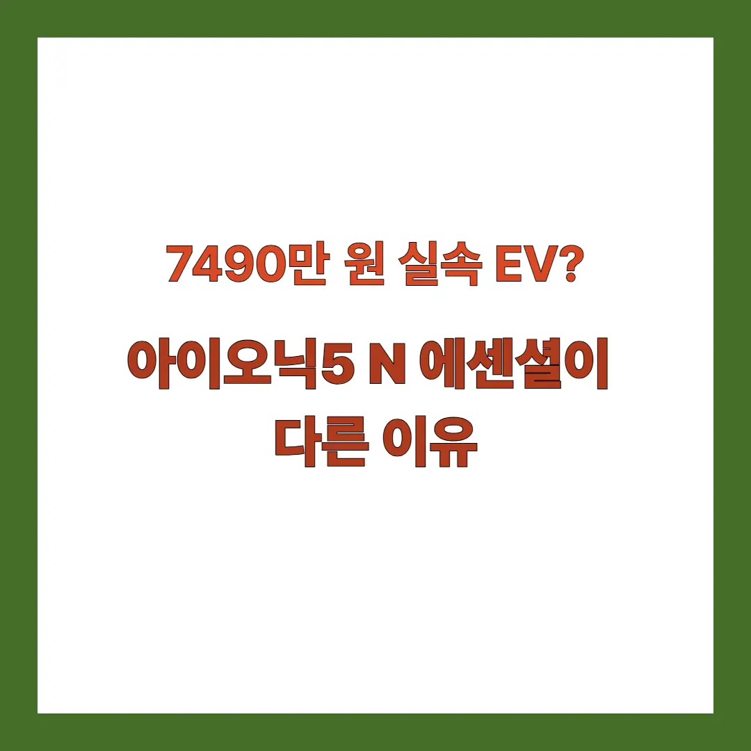 아이오닉5 N 에센셜