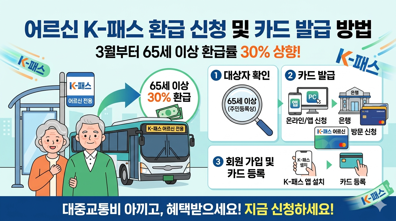 K-패스 어르신 환급 신청 방법 총정리