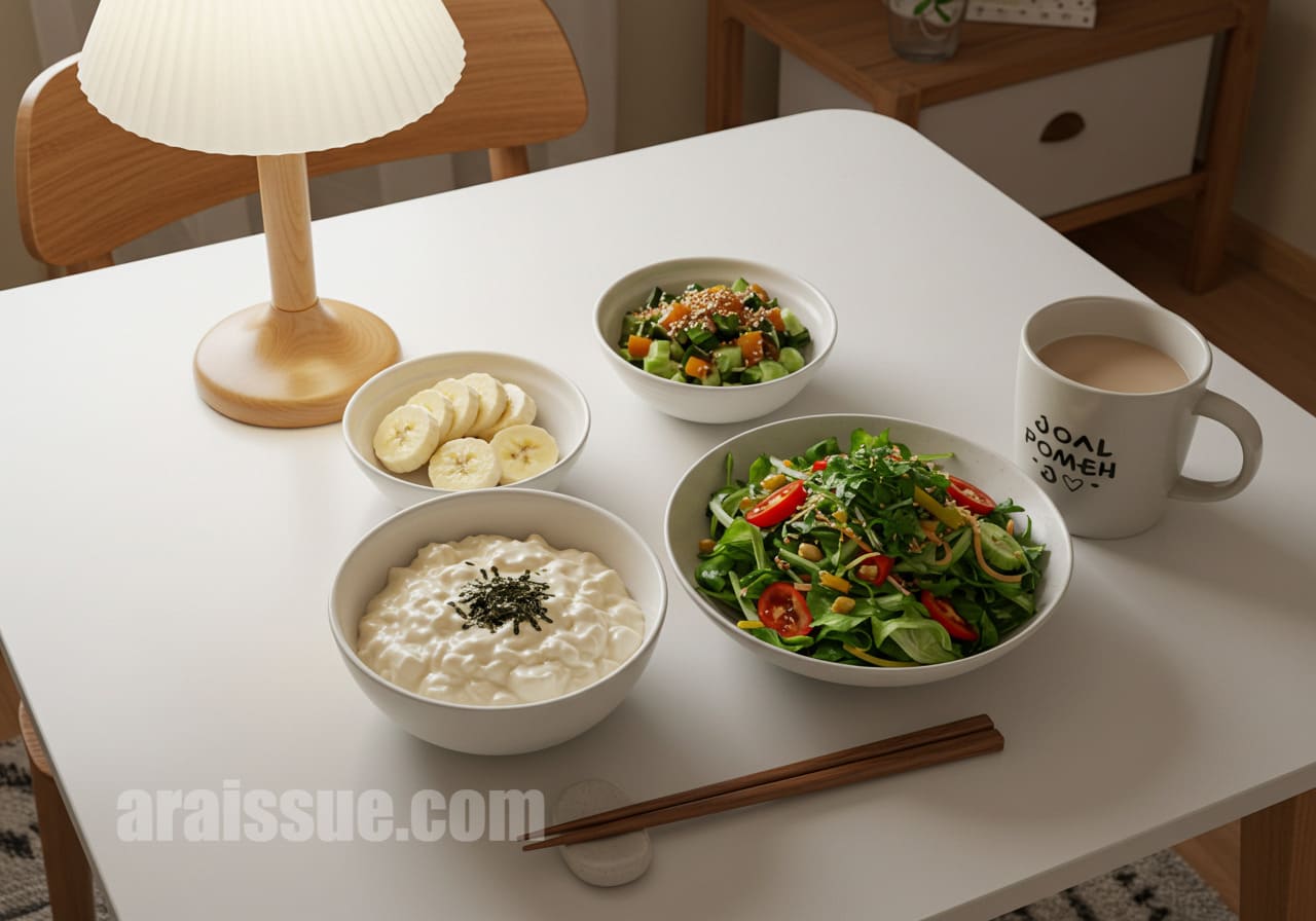 불면증 완화에 도움 되는 식단 이미지