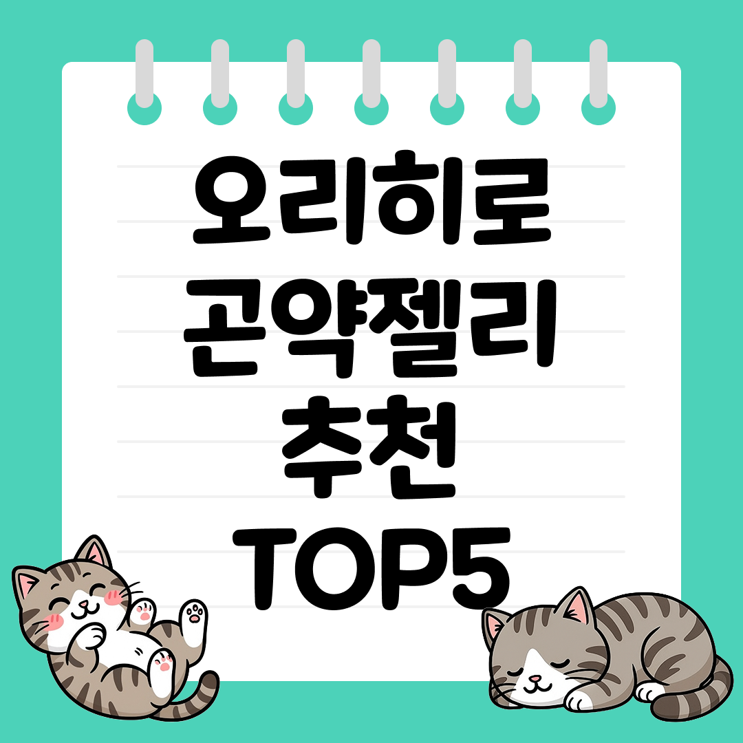 일본 여행 필수 젤리 오리히로 곤약젤리 추천 순위 TOP5
