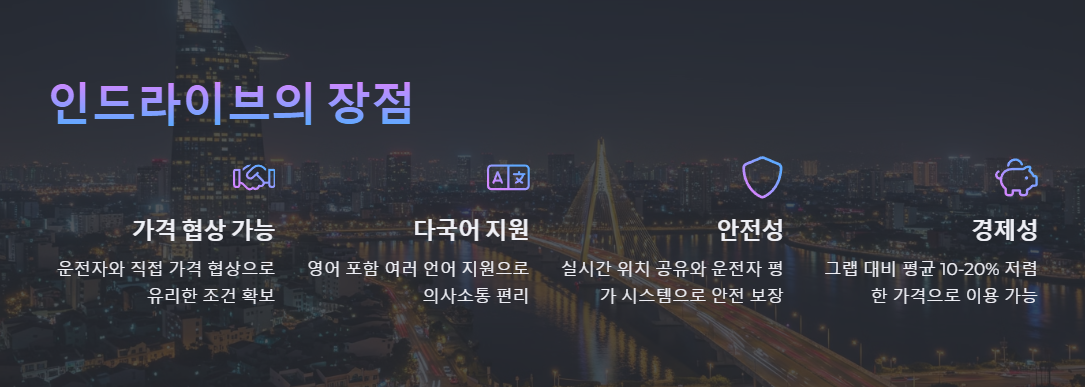 인드라이브 장점