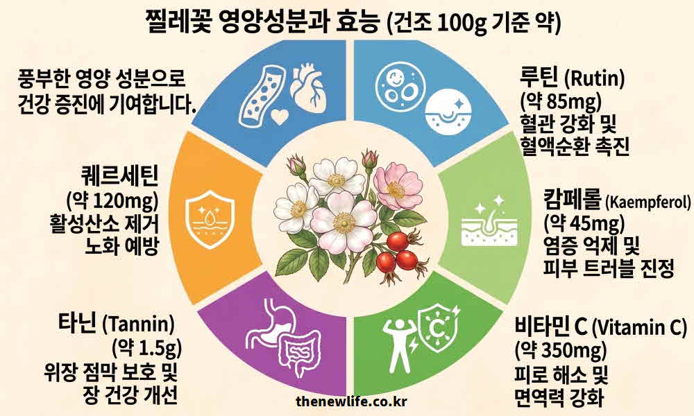찔레꽃 효능 영양성분
