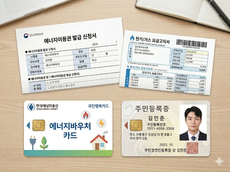 에너지 바우처 신청에 필요한 서류 준비