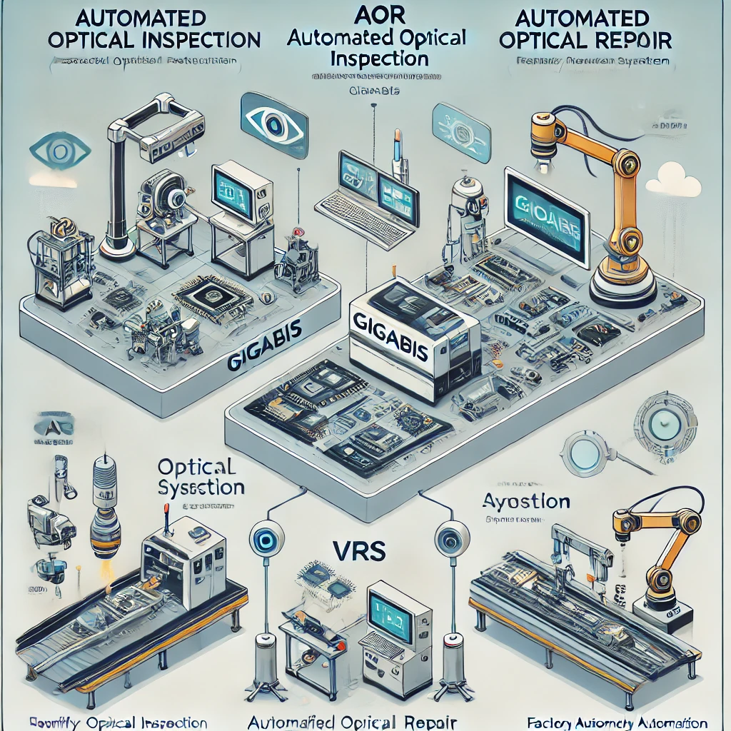 기가비스 주요제품 및 기술에 대한 개념도