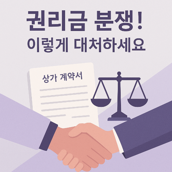 권리금 분쟁 썸네일 이미지입니다.