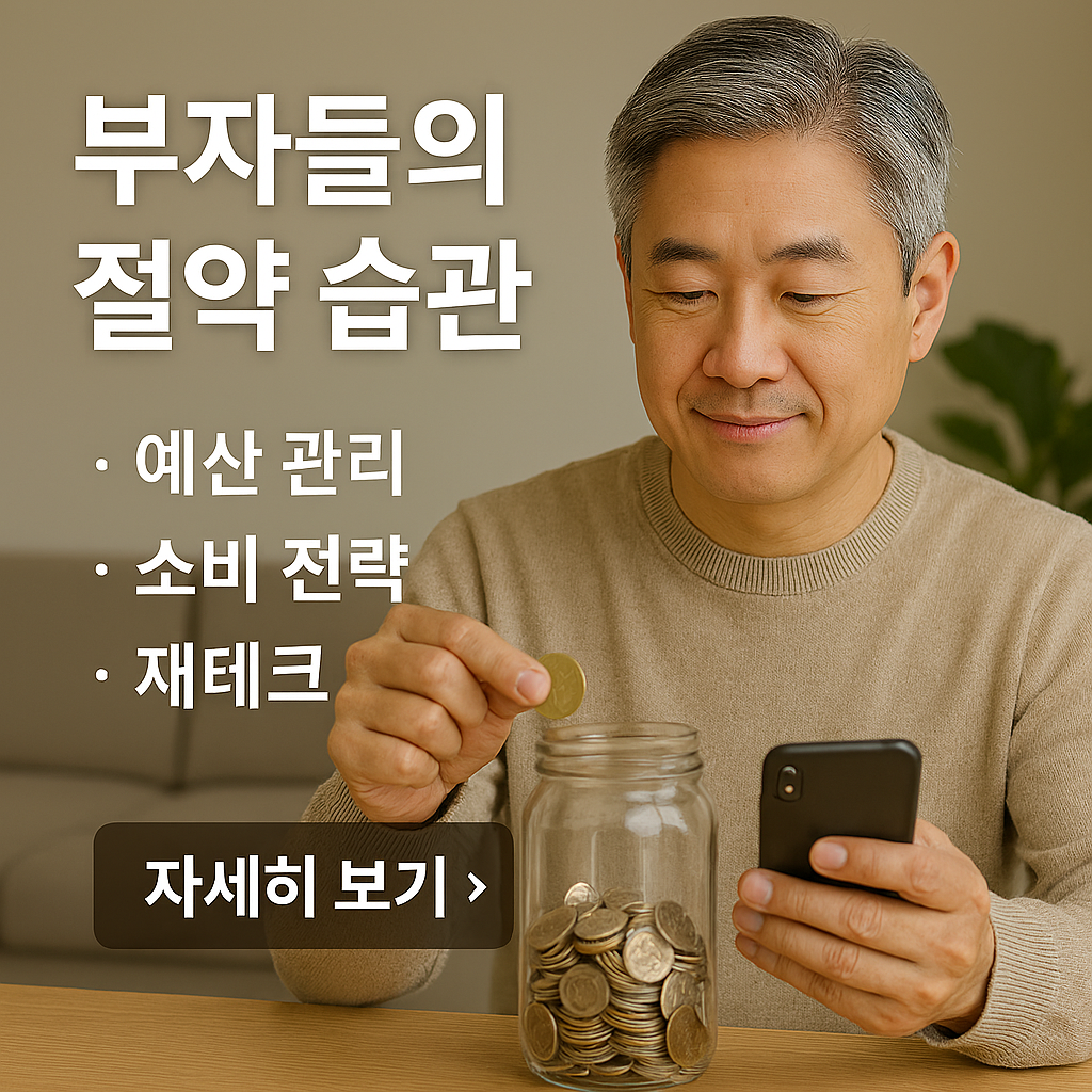 부자들의 절약 습관 (예산 관리, 소비 전략, 재테크)