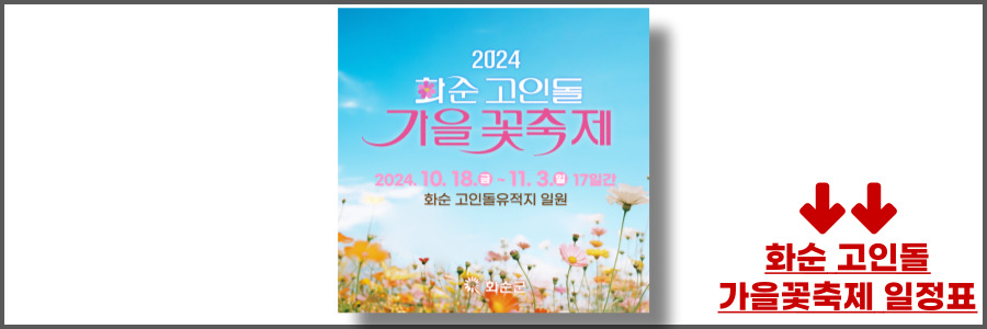 화순 고인돌 가을꽃축제